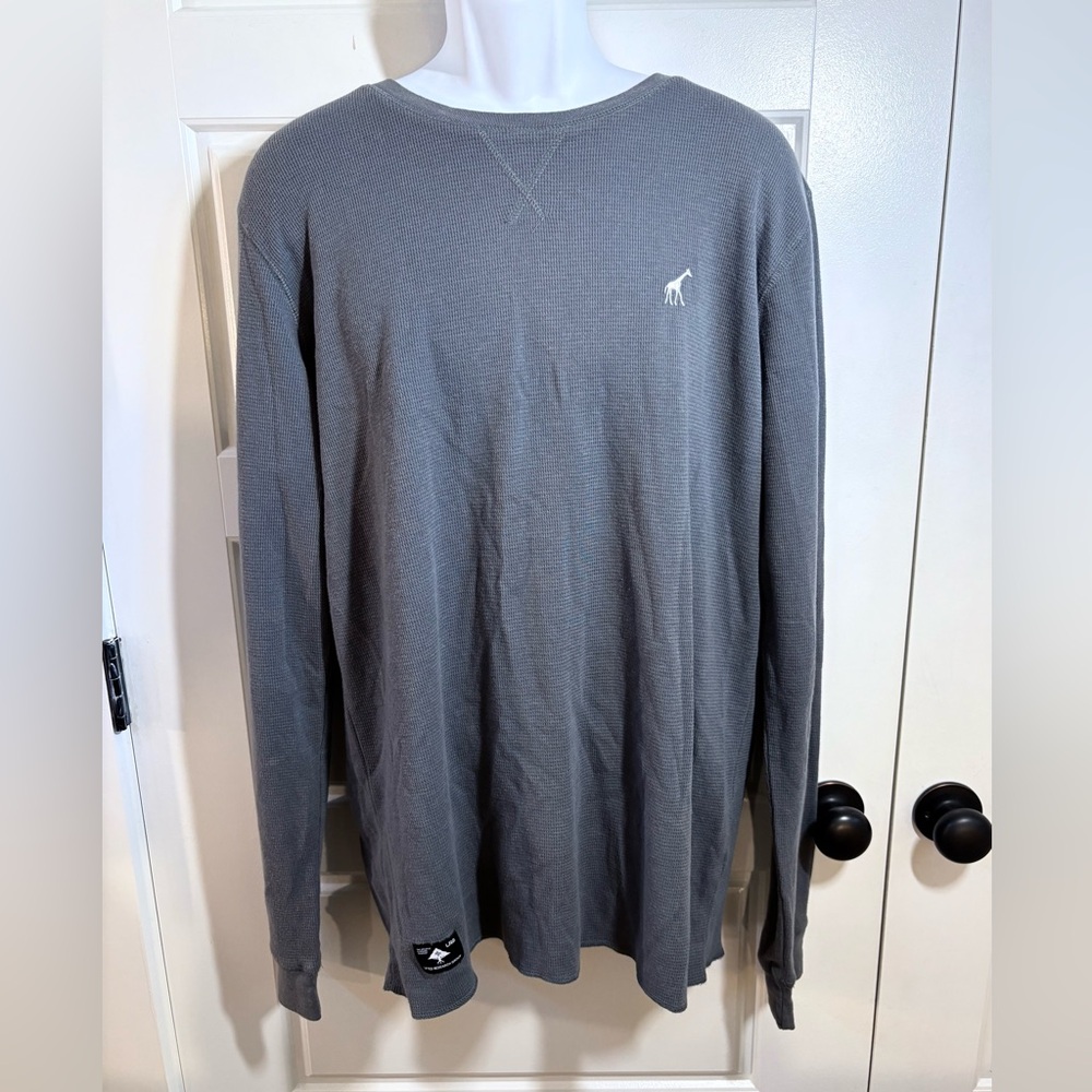LRG LIFTED RESEARCH GROUP  Long Sleeve Giraffe Logo Thermal Shirt Mens L💚